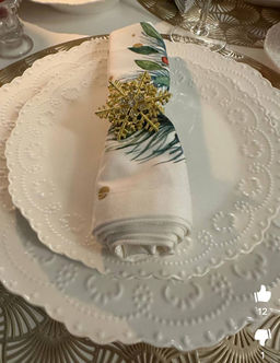 Набор тарелок 2 пр. 28*28*2,5 см "Белый узор"