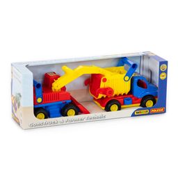 КонсТрак, автомобиль-самосвал + КонсТрак, экскаватор колёсный (в коробке) - Полесье фото 7