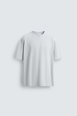 CAMISETA RELAXED FIT INTERLOCK /04 / Azul cielo - Zara фото 6