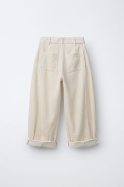 BARREL CORDUROY TROUSERS - Zara фото 2