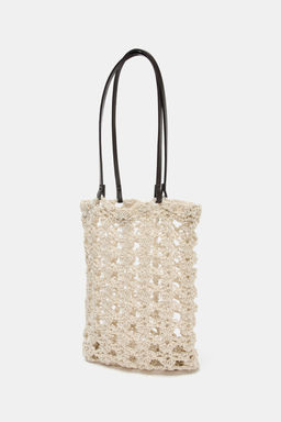 MINI SHOPPER CROCHET / Beige claro