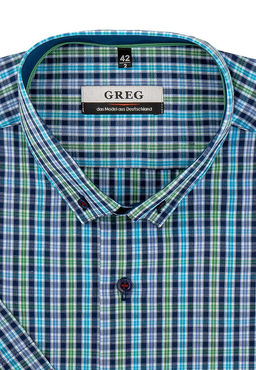 Сорочка мужская короткий рукав GREG 245/109/5015/Z/b/1p_x_GB