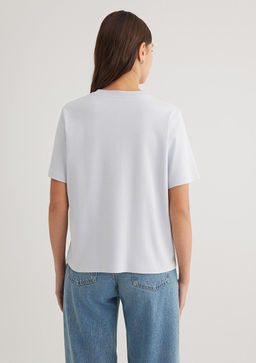 Mavi Logo Bask?l? Beyaz Tisort  фото 4