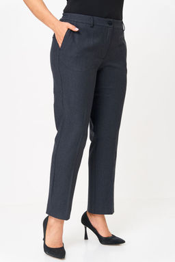 Брюки БелЭльСтиль 610 сине-серая клеточка