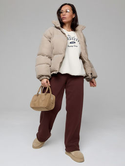 349 Брюки-трансформеры утепленные, шоколад