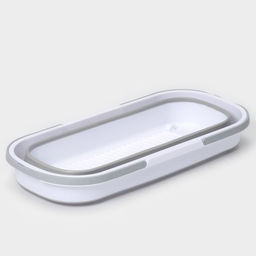 Ведро для уборки складное, 17 л, 55×25×20 см, дно 45×15 см, белое