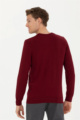 Мужской бордово-красный базовый свитер Неожиданная скидка в корзине - U.s. polo assn фото 5