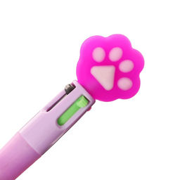 Цена за 36 шт. Ручка-мини шариковая Calligrata «Лапка», автоматическая, 4-цветная, МИКС