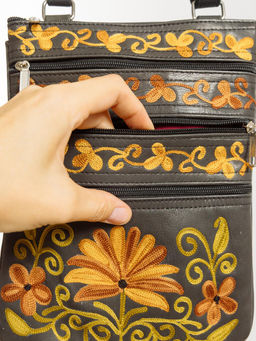 Сумка натуральная кожа через плечо №1114/31 - Ганг фото 5