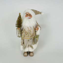 Новогодний декор - Дед Мороз с елкой 50 см (арт. S1203-18)