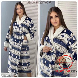 Халат женский с принтом