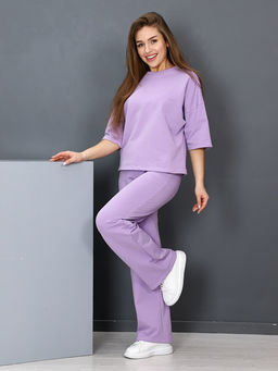 Костюм Женский из футера (2 нитка) цвет Лиловый - Амавес-текстиль фото 2