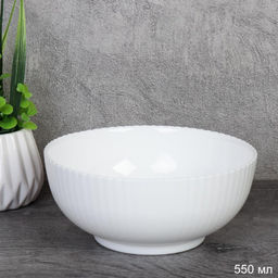 Салатник 550 мл 127 мм Вертикаль тарелка глубокая / FLSLTW50 (WHITE) /уп 6/72/