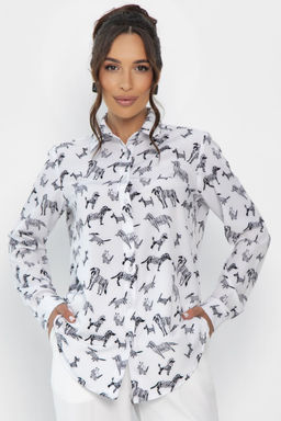 Рубашка Надель  (белая/собаки) Б13843-16М - Lt collection фото 33