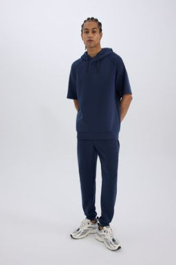 DeFactoFit Slim Fit Sporcu Jogger Esofman Alt? Dar Kesim Skuba Dalg?c Kumas Standart Paca Beli Bagc?kl? Lastikli Paca