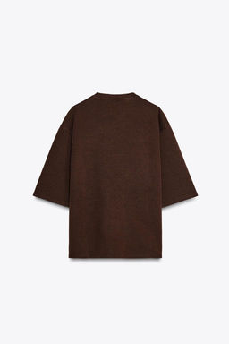 WASHED EFFECT INTERLOCK T-SHIRT - Zara фото 22