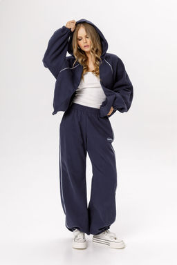 Худи Pirs 6532 синий с лого