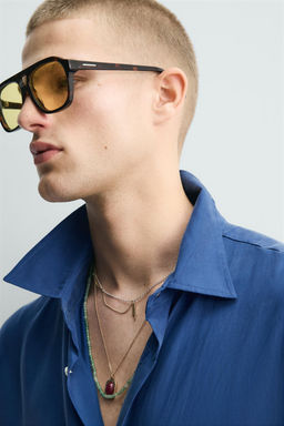 CAMISA RELAXED FIT FLUIDA / Azul?n - Zara фото 6