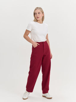 Брюки багги из денима "Брусника" женские