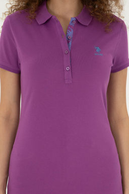 U. S. Polo Assn / Женская фиолетовая базовая футболка - U.s. polo assn фото 6