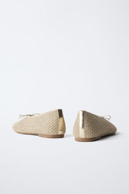 BAILARINA CROCHET METALIZADA / Oro - Zara фото 5