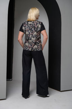 100% ХЛОПОК блуза прямого силуэта - Новый лен фото 5