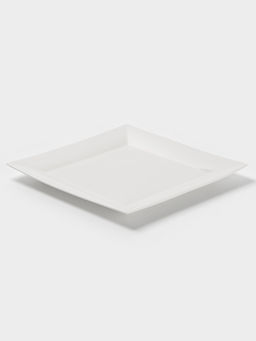 Тарелка квадратная Доляна White Labe, 30×2 см, фарфор, белая