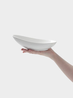 Салатник Hanna Knövell, 350 мл, 22.8×11.5×7.5 см, фарфор, белый