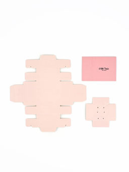 Цена за 5 шт. Коробка под бижутерию «Розово-бежевая», 7.5×7.5×3 см