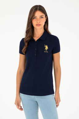 Kad_n Lacivert Basic Polo Yaka Ti__rt Sepette S_rpriz _ndirim