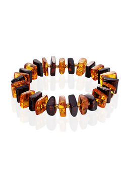 Браслет Кристалл из граненного янтаря