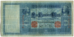 Банкнота 100 марок 1910 года Германия