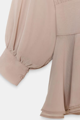 SHORT FLOWING DRESS WITH TIE DETAIL - Zara фото 7