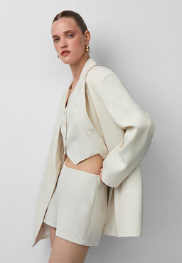 Шорты мини из костюмной ткани - Mollis фото 3