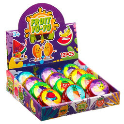 Цена за 12 шт. Йо-йо «Фрукты» световой, МИКС