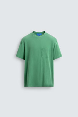 CAMISETA BOLSILLO AARON LEVINE X ZARA / Verde