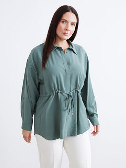 Ba?lama Detayl? Kad?n G?mlek Tunik