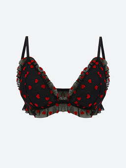 Бралет Balensiz Dolgusuz Kalp Nakisli Bralet