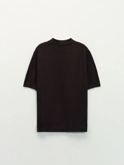 Джемпер поло фактурной вязки / Zarina