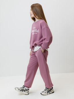 КР 400851/темная орхидея к595 брюки для дев