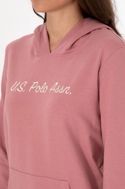 Худи U.S. Polo Assn розовый из хлопка