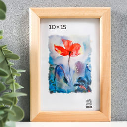 Цена за 2 шт. Фоторамка дерево 10х15 см (1300)