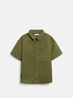 ACOOLA / Сорочка верхняя детская для мальчиков Fortiso хаки  фото 3