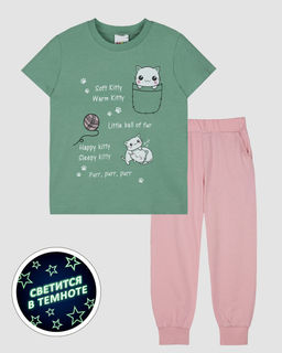 Пижама для девочки (футболка+брюки) 91267 Lets go - Let's go фото 18