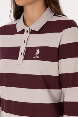 Kad_n Bordo Sweatshirt Sepette S_rpriz _ndirim - U.s. polo assn фото 7