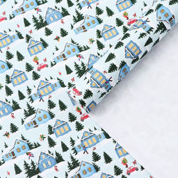 Цена за 10 шт. Бумага упаковочная крафтовая «Новогоднее утро», 50×70 см