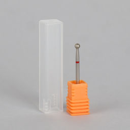 Фреза алмазная для маникюра «Шар», мелкая зернистость, 3.5 мм, в пластиковом футляре