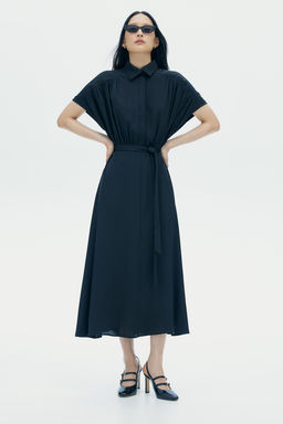 Vestido con cinturon de anudar - H&m фото 4