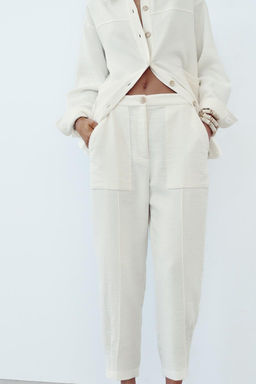 RUSTIC TROUSERS WITH DARTED HEMS - Zara фото 2