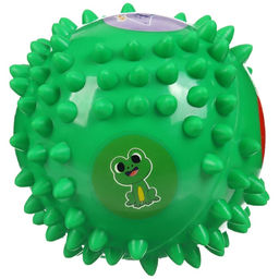 Развивающий тактильный мячик Крошка Я «Ежик», ø9 см, с пищалкой, от 6 мес., в пакете